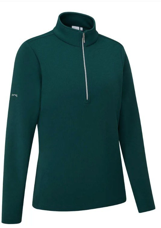 PING Lyla Half Zip Ribbed dames fleece, pine