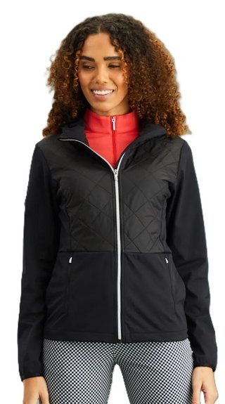 PING Gem Hybrid Hooded dames jack, zwart