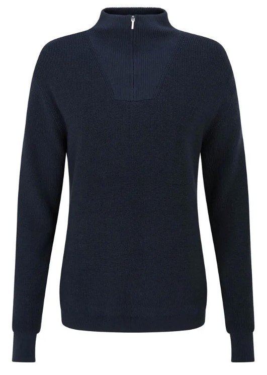 PING Kaylah Half Zip Lined dames trui, navy