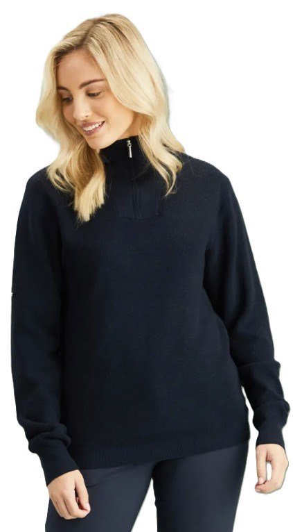 PING Kaylah Half Zip Lined dames trui, navy