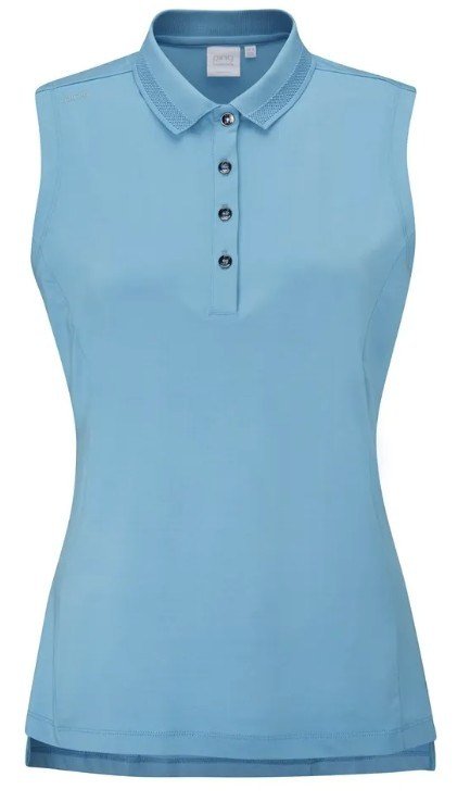 PING Solene Sleeveless dames polo, laguna