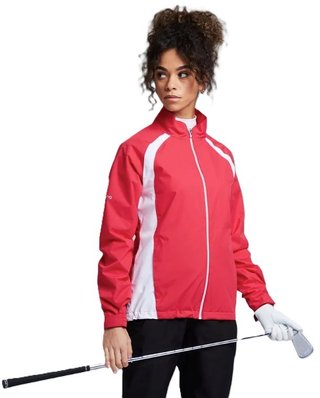 PING Freda dames waterdichte jas, rosebud/wit