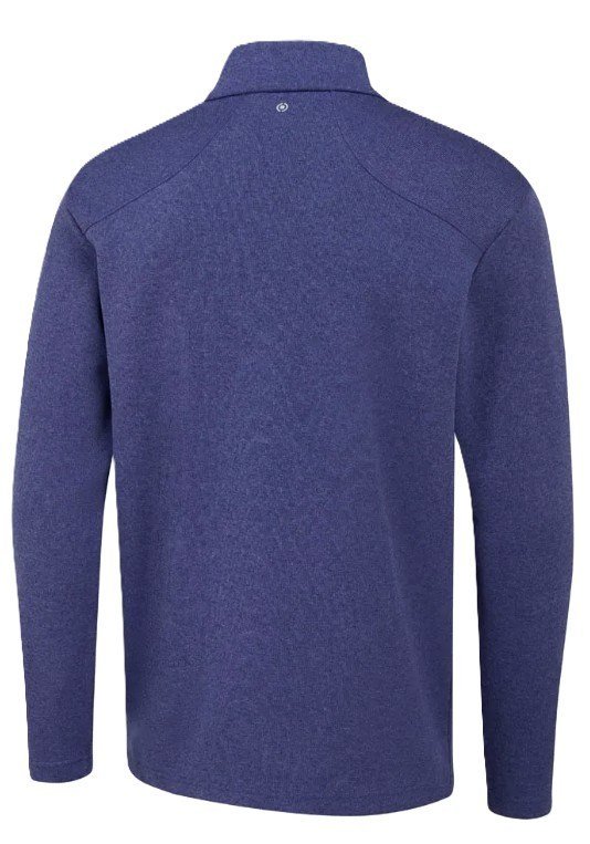 PING Ramsey half zip ribbed fleece heren pullover, twilight marl