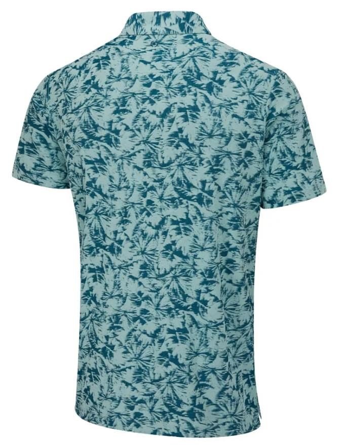 PING Diego heren polo, misty green multi