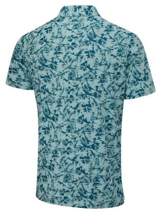 PING Diego heren polo, misty green multi