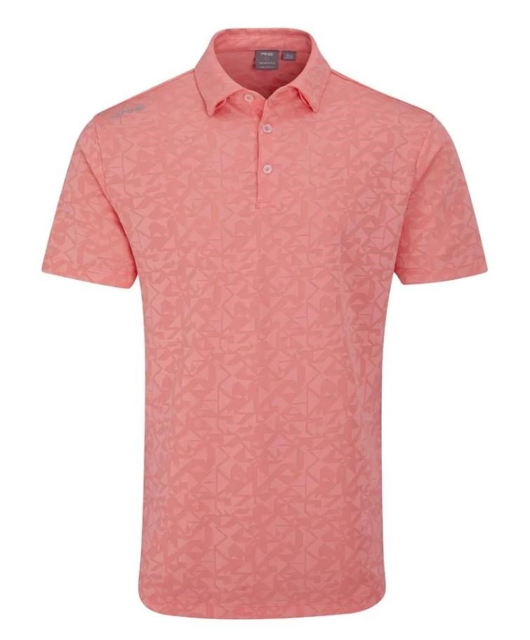 PING Geo Camo heren polo, desert flower