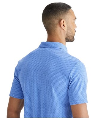 PING Hershel heren polo, cornflower blue multi