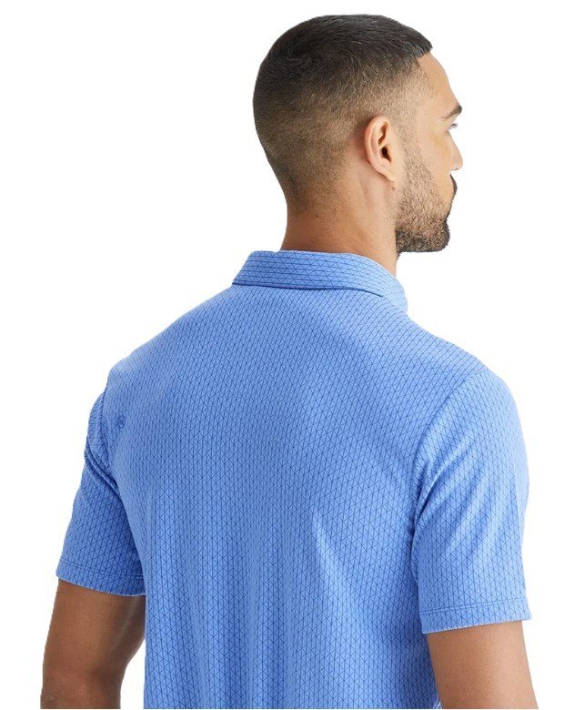 PING Hershel heren polo, cornflower blue multi