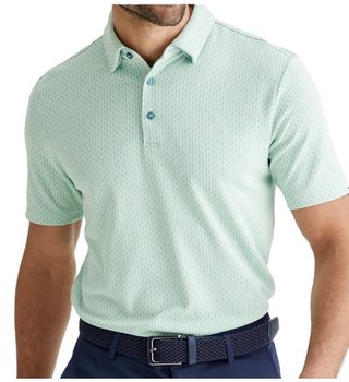 PING Hershel heren polo, misty green multi