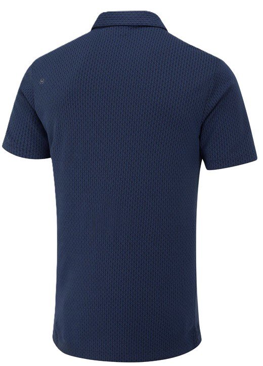 PING Hershel heren polo, oxford blue multi