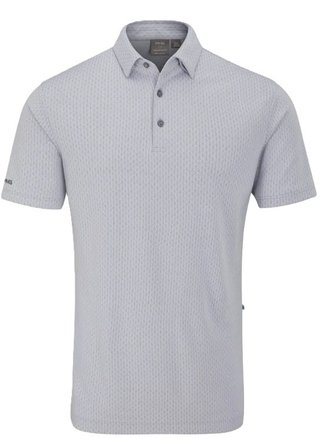 PING Hershel heren polo, silver multi