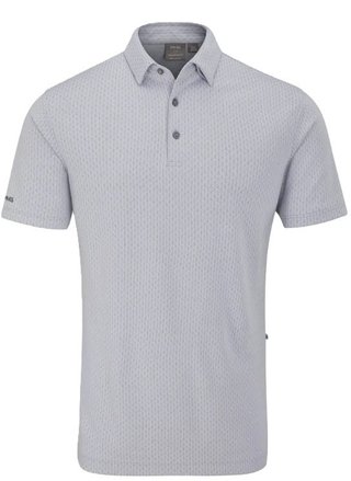 PING Hershel heren polo, silver multi