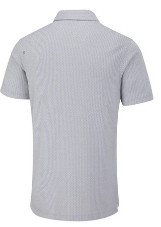 PING Hershel heren polo, silver multi