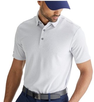 PING Hershel heren polo, silver multi
