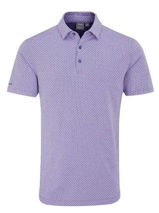 PING Hershel heren polo, purple ash multi
