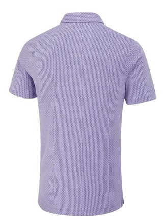 PING Hershel heren polo, purple ash multi