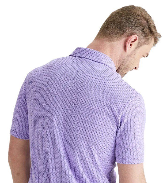 PING Hershel heren polo, purple ash multi