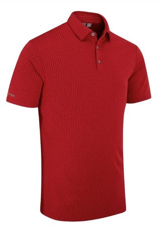 PING Hershel heren polo, rich red multi