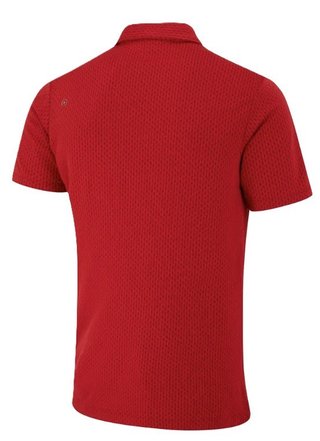 PING Hershel heren polo, rich red multi