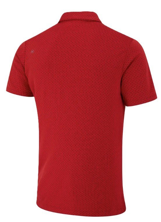 PING Hershel heren polo, rich red multi