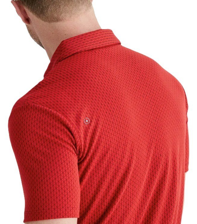 PING Hershel heren polo, rich red multi