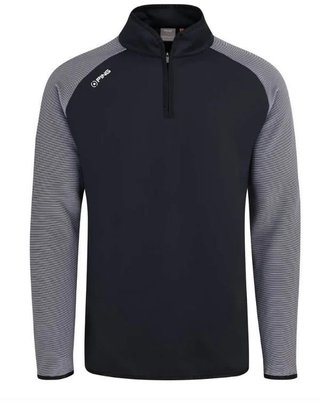 PING Strio Performance midlayer heren sweatshirt, zwart/wit