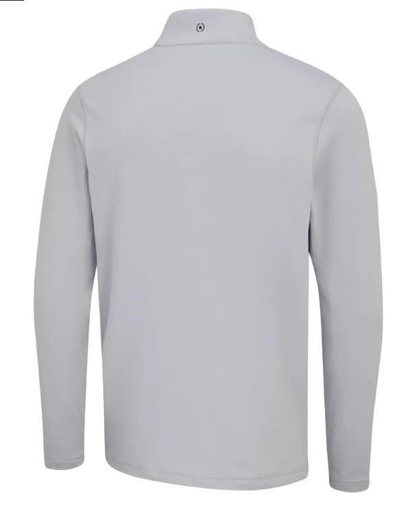 PING Rhodri Half Zip Fleece heren sweater, silver/navy