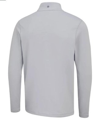 PING Rhodri Half Zip Fleece heren sweater, silver/navy