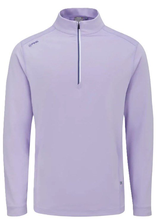 PING Latham Half Zip heren midlayer, purple ash