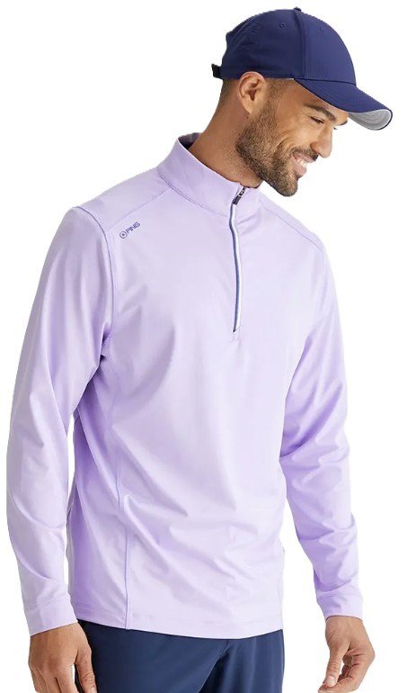 PING Latham Half Zip heren midlayer, purple ash
