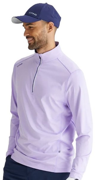PING Latham Half Zip heren midlayer, purple ash