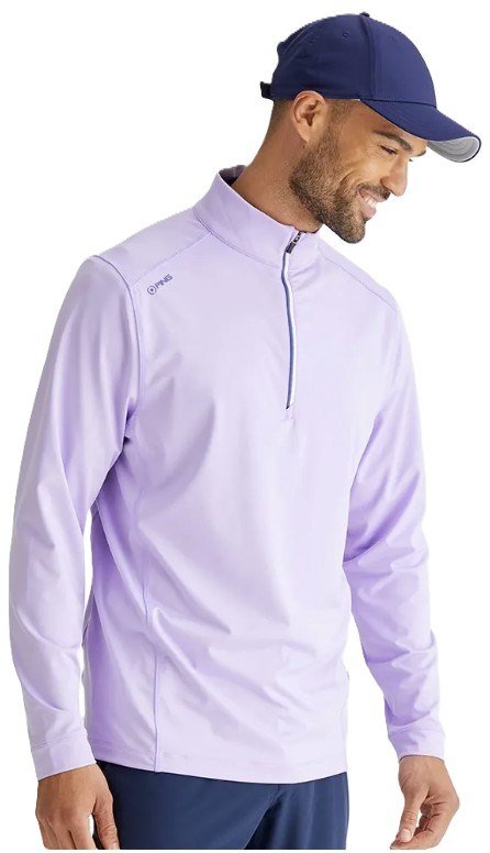 PING Latham Half Zip heren midlayer, purple ash