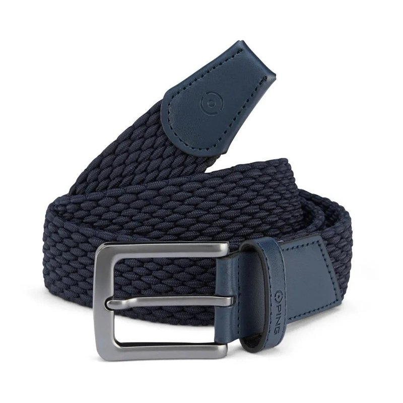 PING Stretch Webbing heren riem, navy