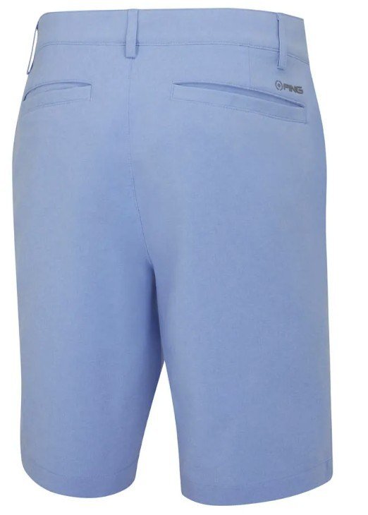 PING Barret heren shorts, cornflower blue marl
