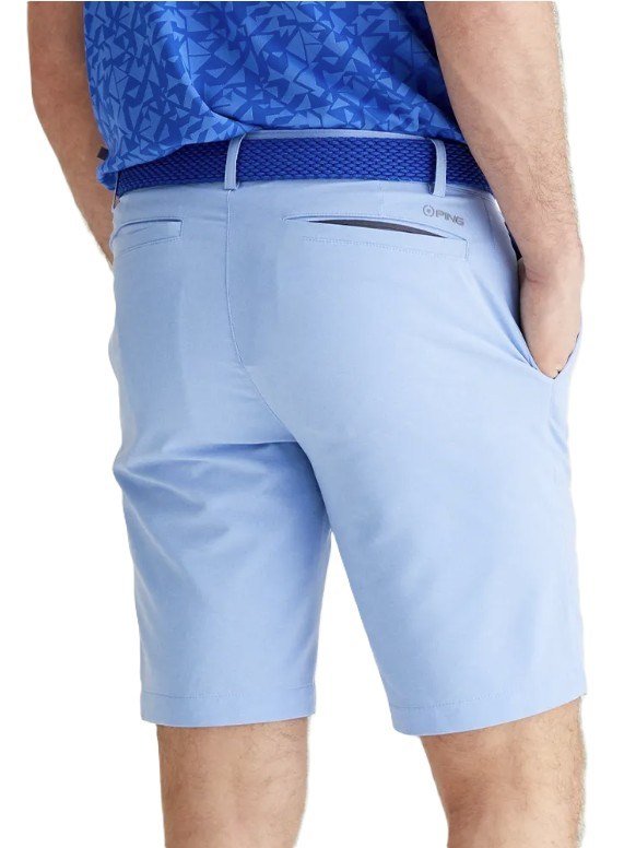 PING Barret heren shorts, cornflower blue marl