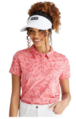 PING Bethany dames polo, sweet pea