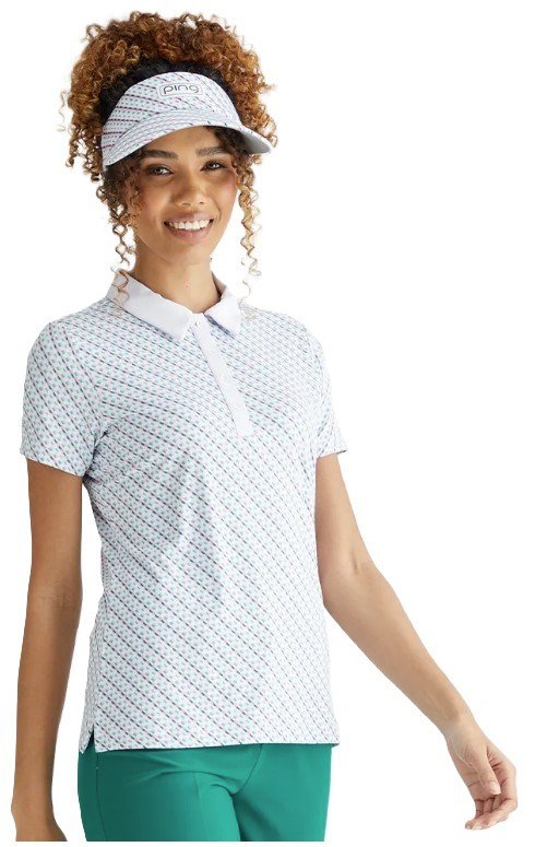 PING Bethany dames polo, neotheric/wit