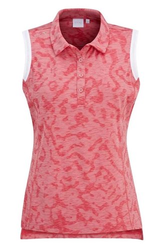 PING Colleen Sleeveless dames polo, sweet pea