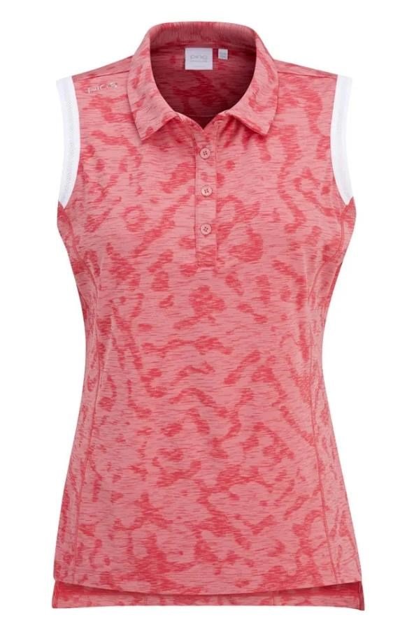 PING Colleen Sleeveless dames polo, sweet pea