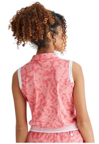 PING Colleen Sleeveless dames polo, sweet pea