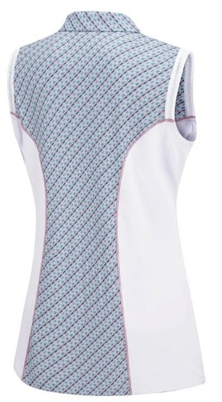 PING Colleen Sleeveless dames polo, neoteric/wit