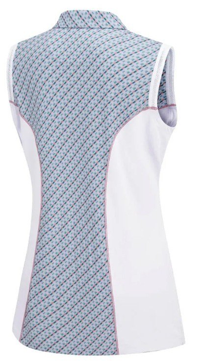 PING Colleen Sleeveless dames polo, neoteric/wit