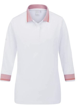 PING Lindsey dames polo, wit/sweet pea