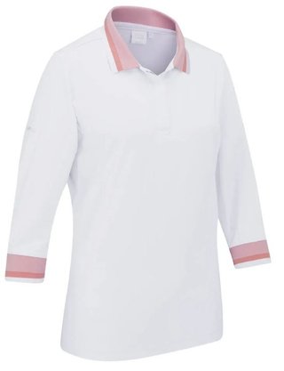 PING Lindsey dames polo, wit/sweet pea