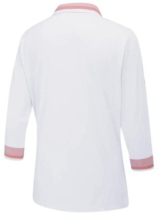PING Lindsey dames polo, wit/sweet pea