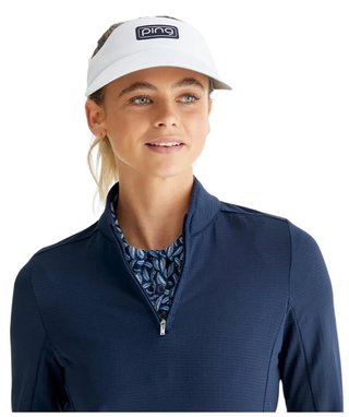 PING Abigale Performance Fleece dames sweatshirt, navy