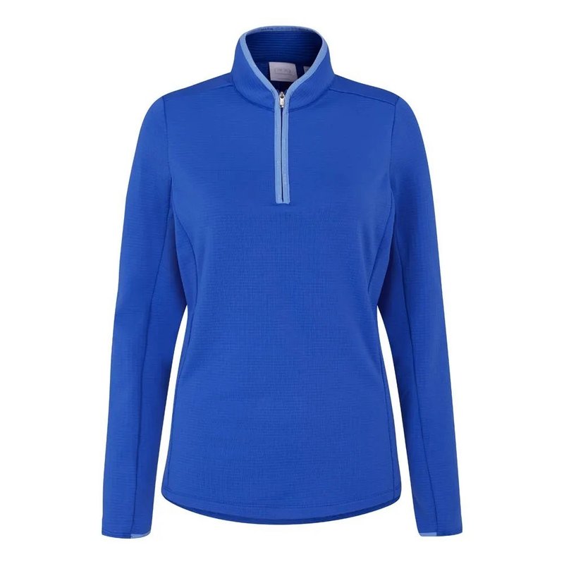 PING Abigale Fleece dames sweater, ultra blauw