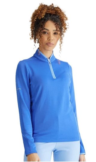 PING Abigale Fleece dames sweater, ultra blauw