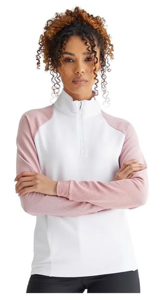 PING Tembi dames sweatshirt, white/sweet pea