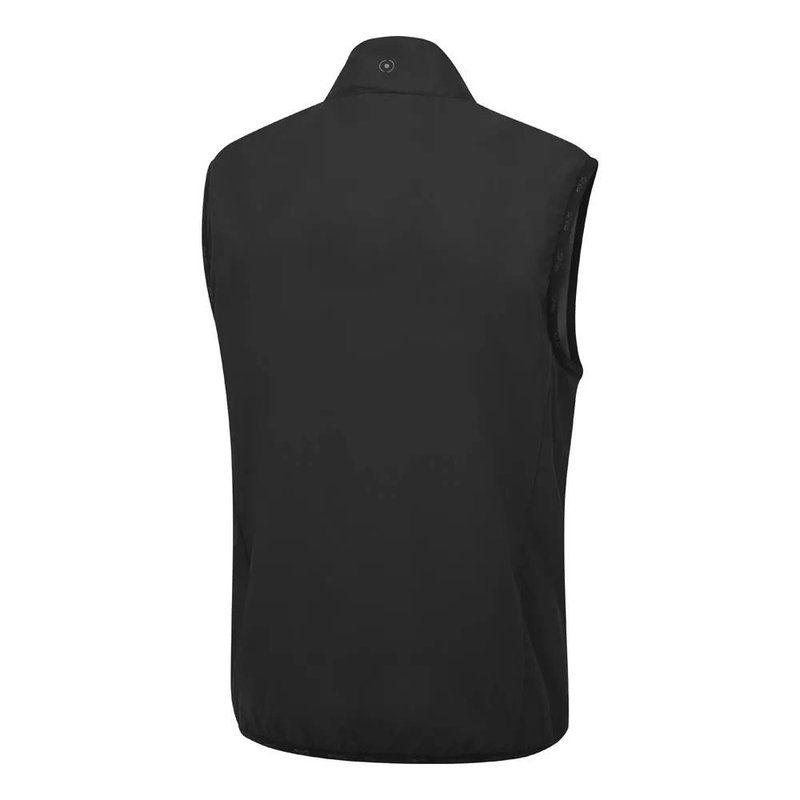 PING Ashbourne heren fleecevest, zwart/asphalt
